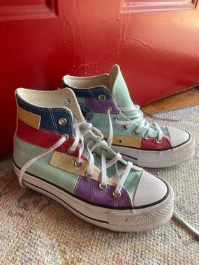 Converse Mint Multi-Color High-Top Canvas Sneakers